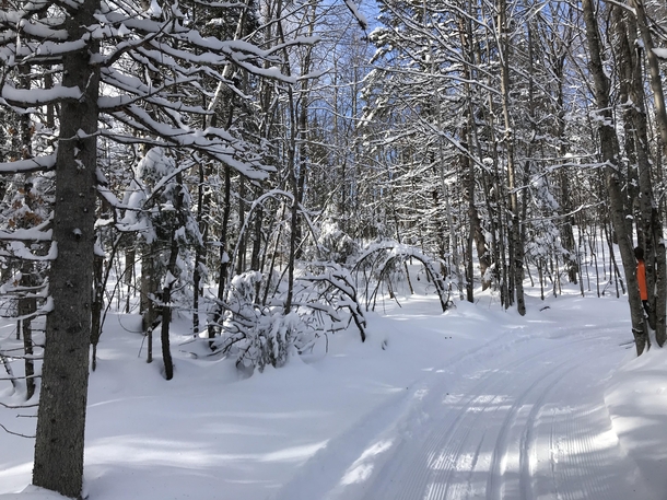 Skiing in the Upper Peninsula this weekend was sublime