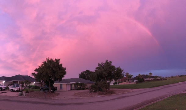 Sky after storm in Corpus Christi Texas