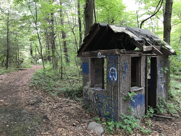 Snack stand found in an abandoned safari amusement park