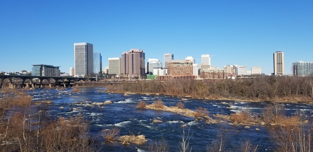 Snapped this pic of downtown Richmond during a walk back in January