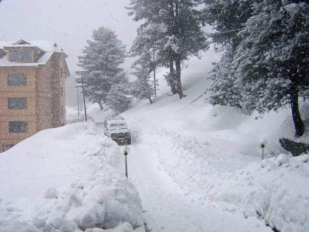 Snow in Kashmir India