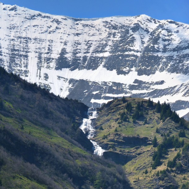 Snow melt in the Austrian Alps 