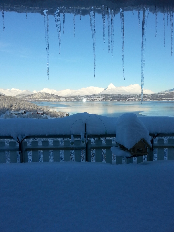 Snow paradise Balsfjord Northern Norway 