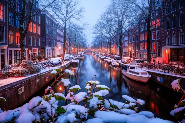 Snowy Amsterdam NL