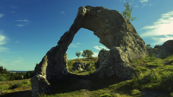So I took this photo of a natural arch in Gotland Sweden last summer 
