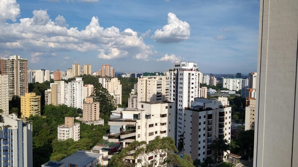 So Paulo SP Brazil A pic from my grandfathers balcony of the neighborhood of Vila Andrade