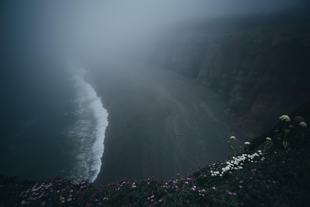 Socked in on the Oregon Coast The views are amazing I swear 