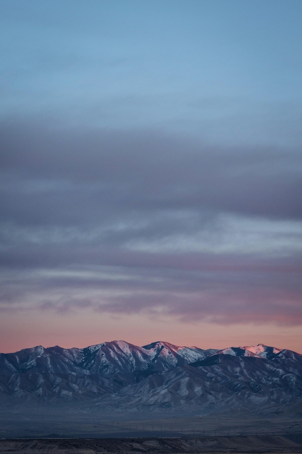 Soft Sunset On The Oquirrhs - Utah 