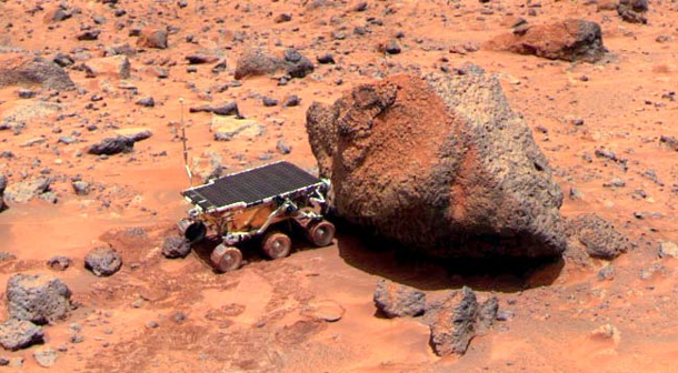 Sojourner rover on Mars 