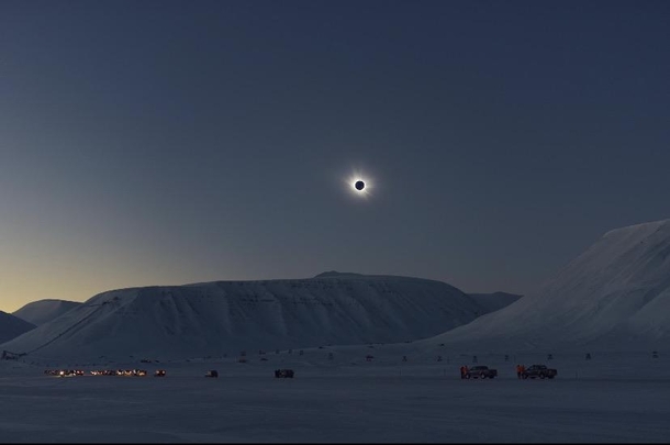 Solar eclipse in the Arctic