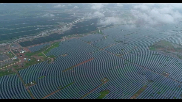 Solar power project that was inaugurated in Rewa Madhya Pradesh- INDIA this morning