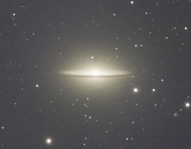 Sombrero galaxy with an  inch stc telescope