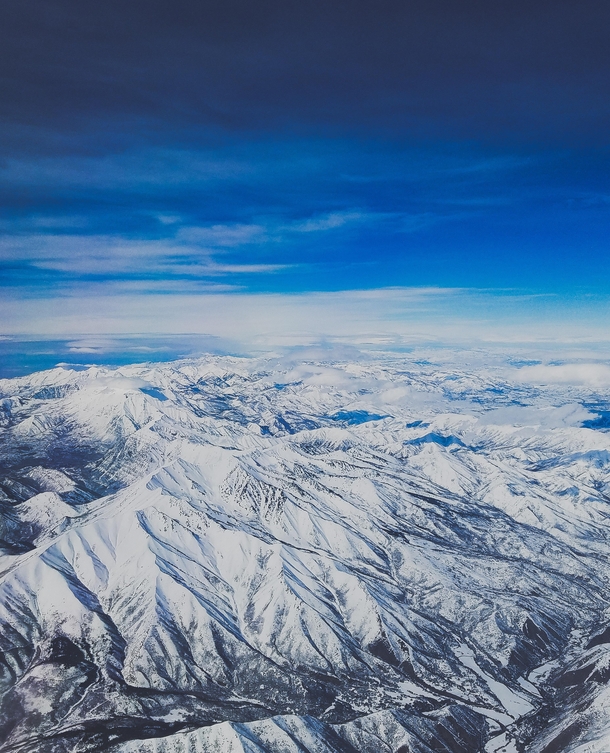 Some dramatic views from the air - Somewhere East of SLC UT 