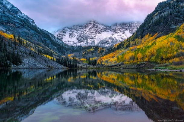 Some of the most popular deadly and beautiful mountains in the US - the Maroon Bells 