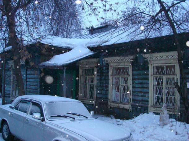 Something a little different Snowy village in Russia 