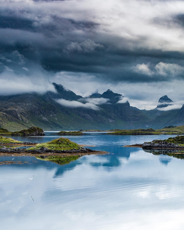Sometimes in Lofoten Norway all you need to do to get the shot is wind your car window down 