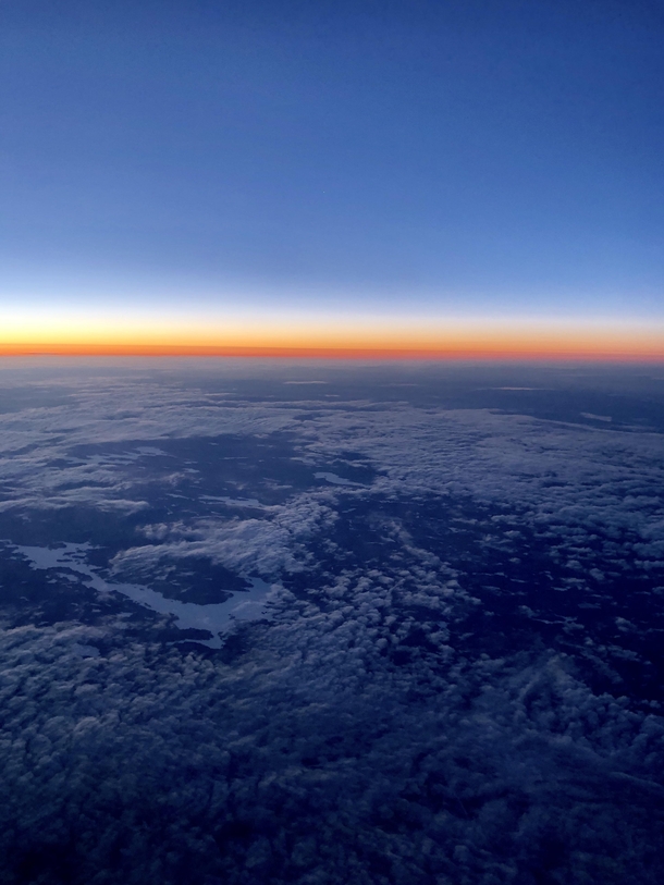 somewhere in the sky  minutes before the sunrise in Canada