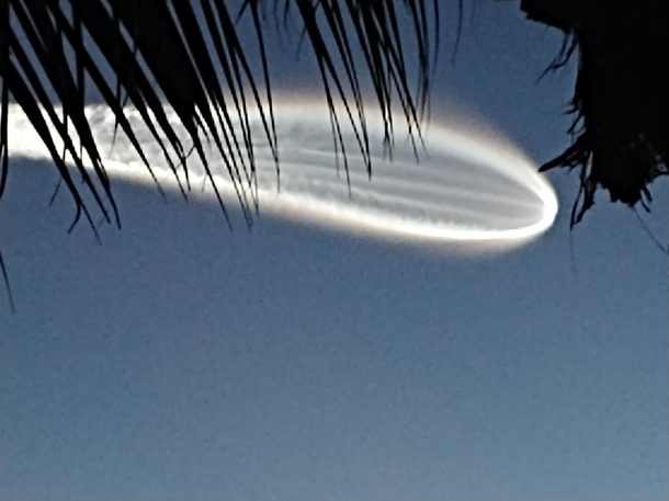 SpaceX Falcon  launch from Cape Canaveral on  view from the beach at Hobe Sound FL  miles south