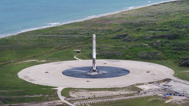 SpaceXs Falcon  Landed on LZ- after CRS- 
