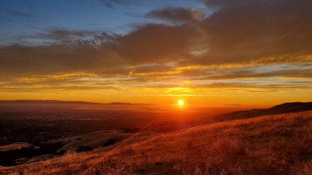 Spectacular sunset San Jose CA