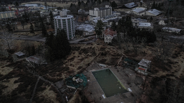 Spent the night at this massive abandoned resort last weekend