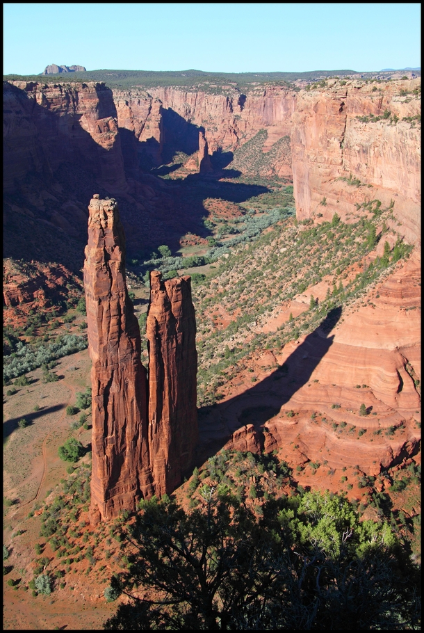 Spider Rock located at Canyon de Chelly Arizona 
