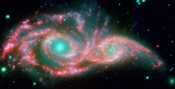 Spitzer and Hubble View of NGC  and IC  