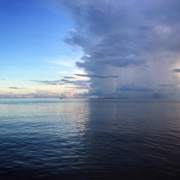 Split sky off Ocracoke Island NC