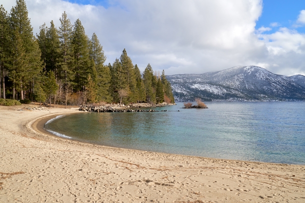 Spring Invading Winter Lake Tahoe 