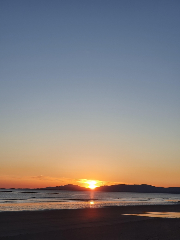 Spring sunset Irish west coast 