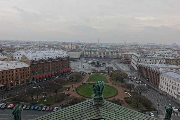 St Petersburg - View from the top of St Isaacs Cathedral 