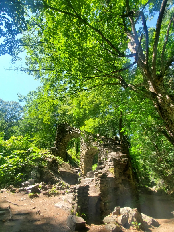 Stairway to nowhere Madame Sherri Forest Cheshire county New Hampshire