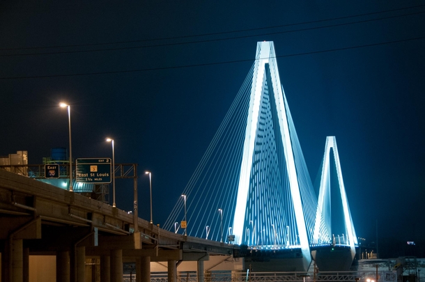 Stan Musial Veterans Memorial Bridge- Opened in  Carries I- between St Louis and East St Louis over the Mississippi River