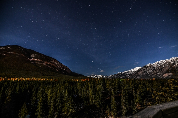 Starry Night in Banff AB Canada 