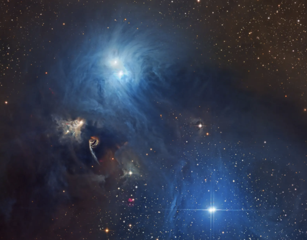 Stars and dust in Corona Australis the Southern Crown a constellation in the southern hemisphere