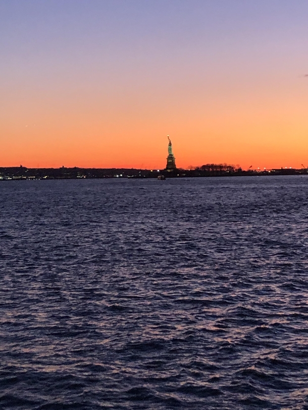 Statue of Liberty a few months back  Hudson River NYC