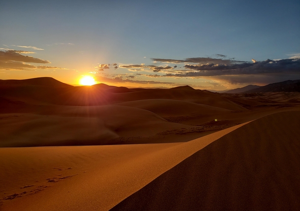 Stayed until  to get this beautiful pic Totally worth the walk back in the dark Great Sand Dunes NP CO 