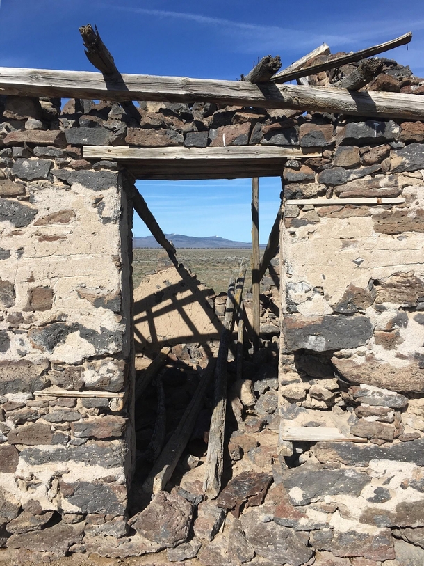 Stone house with a view near Brothers Oregon 