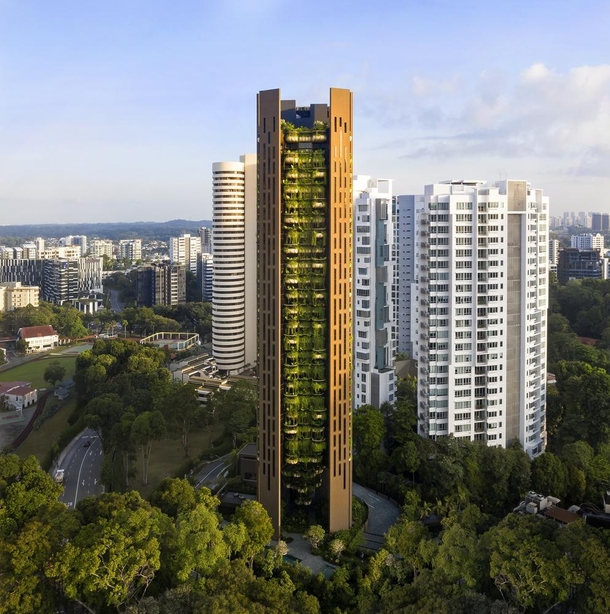 -storey residential skyscraper named EDEN in Singapore