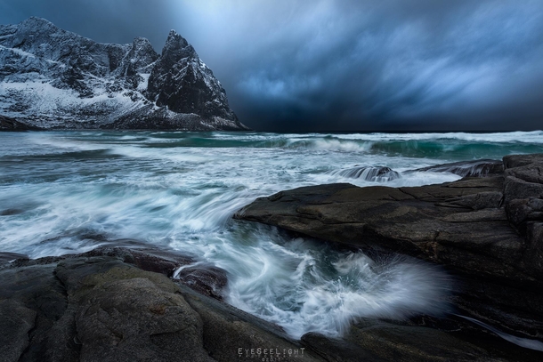 Storm coming to Mordor Lofoten Norway 