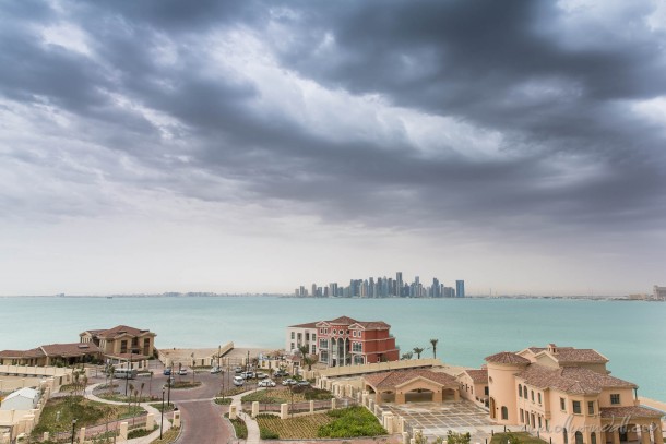 Storm over Doha Qatar 