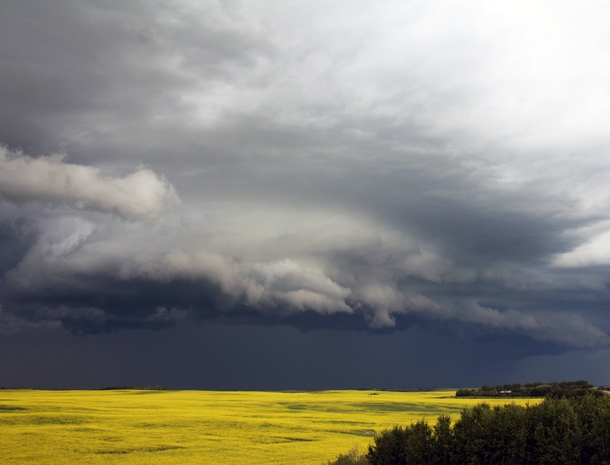 Storm over Eastern Alberta Canada