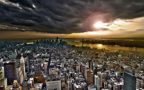 Storm over New York City 