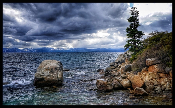 Stormy Lake TahoeNevada 