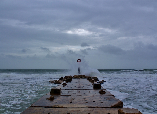 Stormy Shores Bournemouth UK 