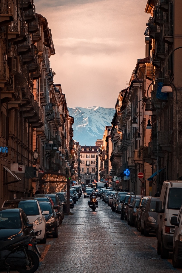 Street in Turin Italy