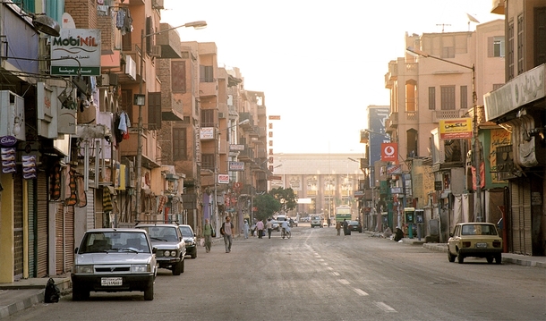 Street scene in Luxor Egypt 