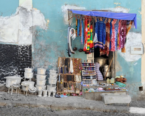 Street shop in Sao Filipe Cape Verde 