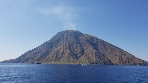 Stromboli Italy less than two days before it massively erupted last week 