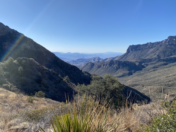 Stunning views from the Lost Mine Trail in Big Bend National Park Texas 